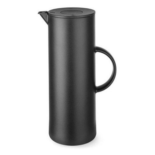 JARRA TERMO HENDI CILINDRICO NEGRO 1L